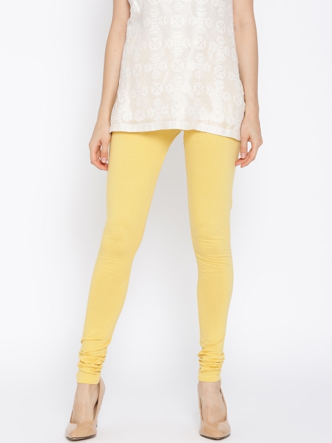 

Biba Women Yellow Churidar Leggings