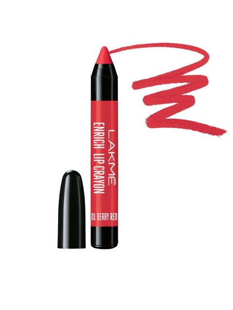 

Lakme Enrich Lip Crayon - Berry Red 01