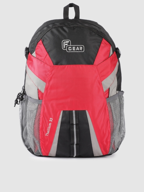 

F Gear Unisex Red & Grey Colourblocked Britain Laptop Backpack