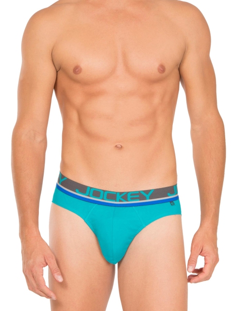 

Jockey Men Turquoise Blue Modern Briefs FP02-0105