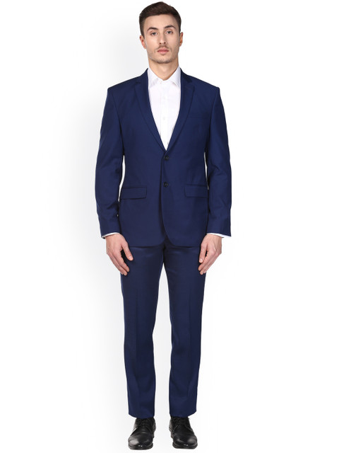 

Park Avenue Men Blue Slim Fit Single-Breasted Formal Suit