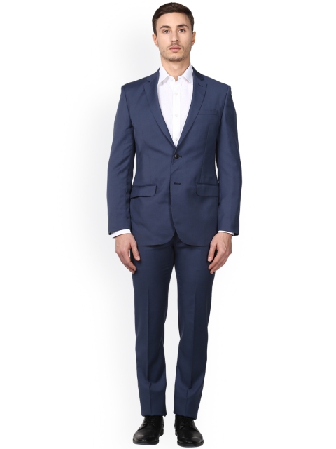 

Park Avenue Men Blue Slim Fit Single-Breasted Formal Suit