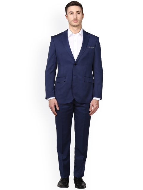 

Park Avenue Men Blue Slim Fit Single-Breasted Formal Suit