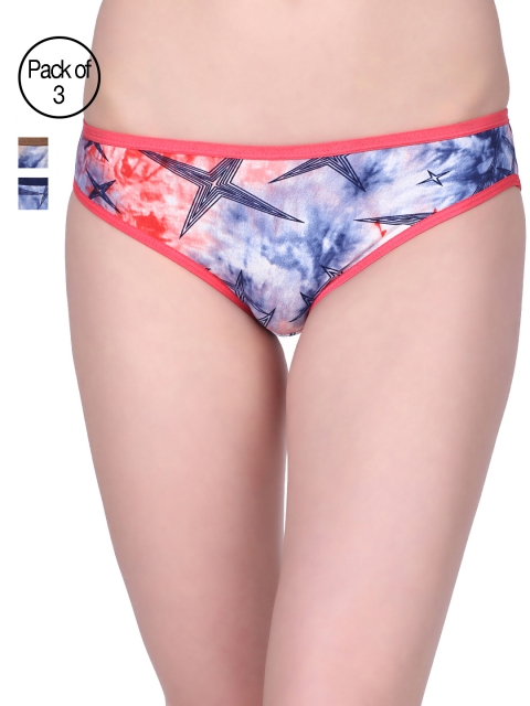 

Red Rose Women Pack of 3 Printed Briefs Cinderella, Blue