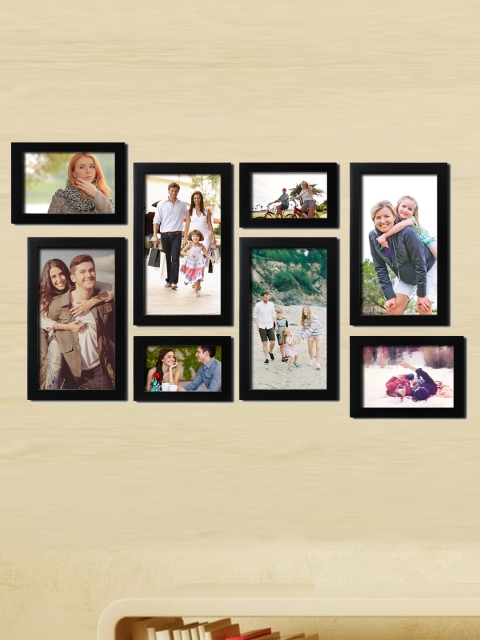 

Random Set of 8 Black Photo frames