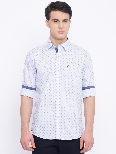 

Allen Solly Men White Slim Fit Printed Casual Shirt