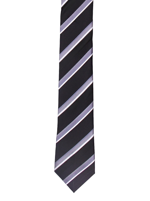 

Tossido Black Woven Design Broad Tie