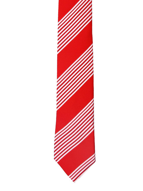 

Tossido Red Woven Design Broad Tie