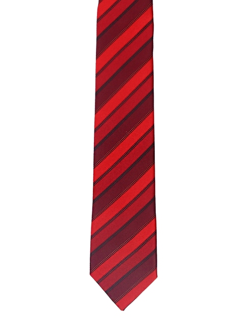 

Tossido Red Woven Design Broad Tie