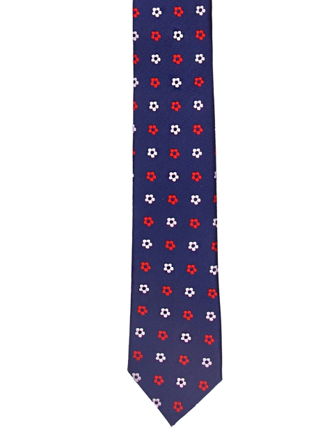 

Tossido Blue Woven Design Broad Tie
