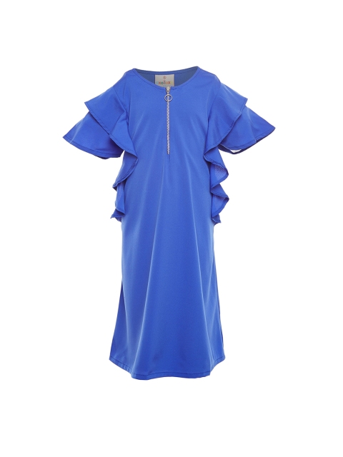 

Oxolloxo Girls Blue Solid A-Line Dress