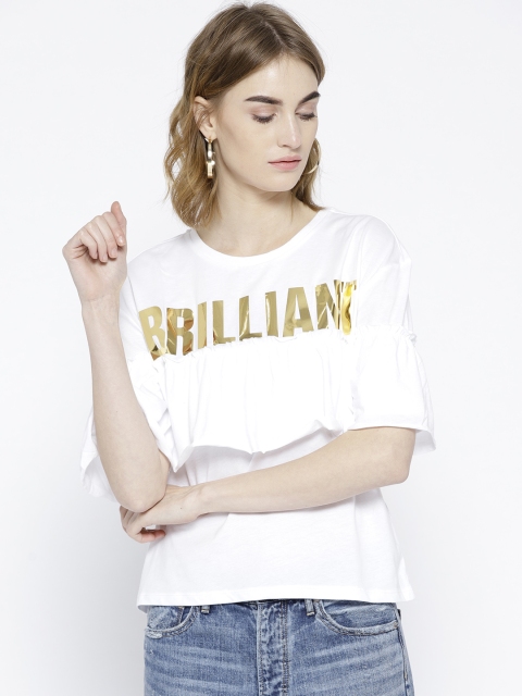 

ONLY Women White Printed Top