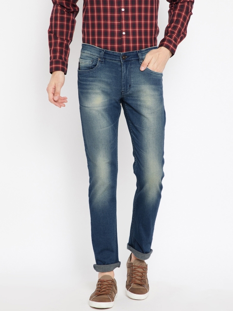 

Numero Uno Men Blue Classic Slim Fit Low-Rise Clean Look Stretchable Jeans