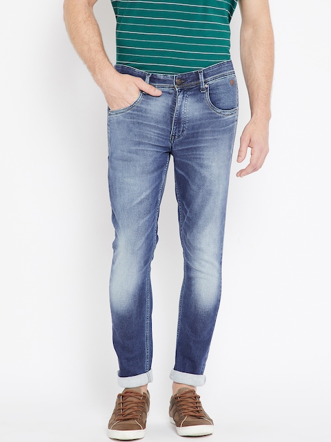 Numero Uno Men Blue Skinny Fit Low-Rise Clean Look Stretchable Jeans