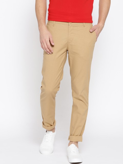 

Numero Uno Men Khaki Slim Fit Solid Chinos