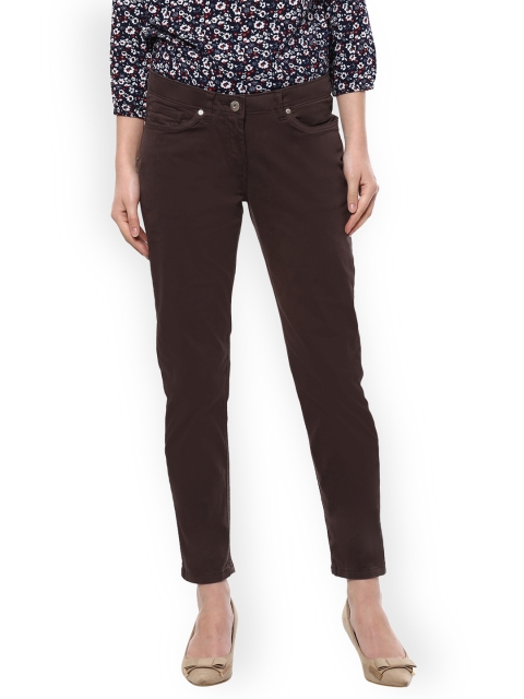 

Allen Solly Woman Brown Slim Fit Mid-Rise Clean Look Jeans