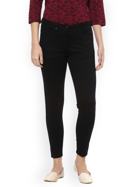 

Allen Solly Woman Women Black Slim Fit Mid-Rise Clean Look Stretchable Jeans