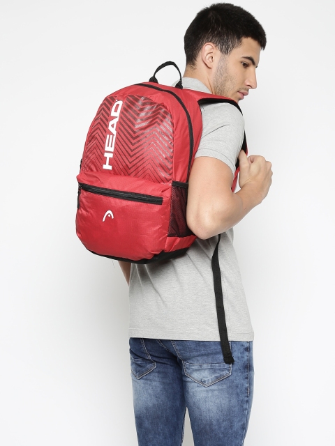 

Head Unisex Red & Black Ace Brand Logo Backpack