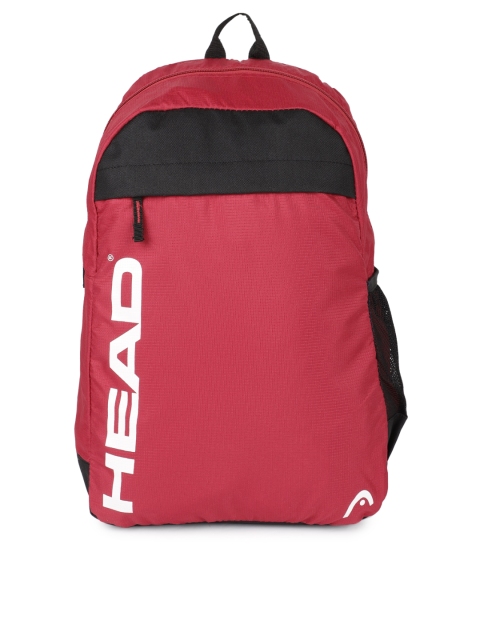 

Head Unisex Red & Black Dew Brand Logo Backpack