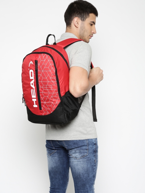 

Head Unisex Red Brand Logo Topspin Backpack