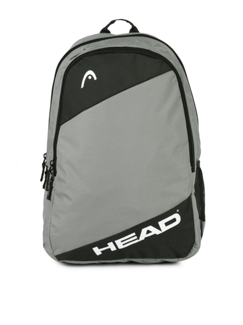 

Head Unisex Grey & Black Colourblocked Lob Backpack