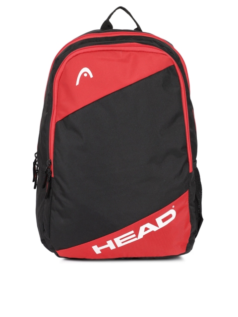 

Head Unisex Black & Red Colourblocked Lob Backpack