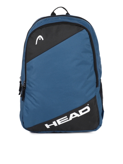 

Head Unisex Navy Blue & Black Colourblocked Lob Backpack
