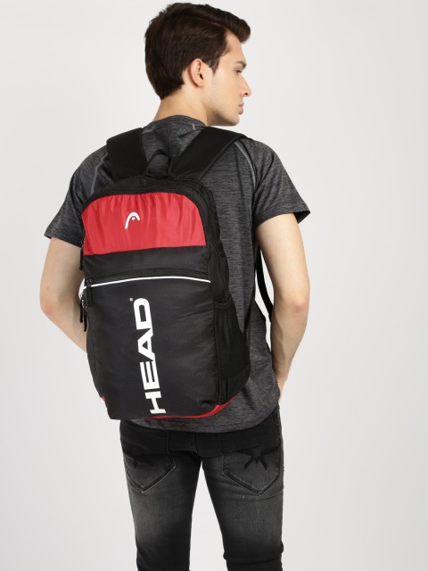 

Head Unisex Black Brand Logo Backpack