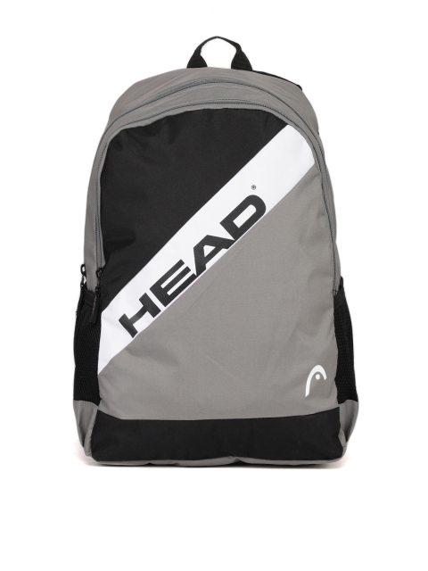 

Head Unisex Grey & Black Colourblocked Andre Backpack