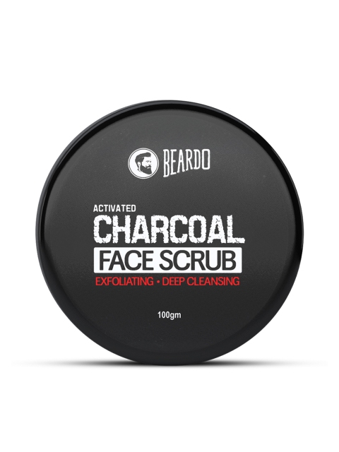 

BEARDO Men Activated Charcoal Deep Cleansing Face Scrub 100 g, Black