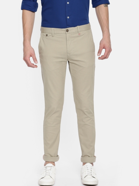 

Arrow Sport Men Beige Smart Slim Fit Solid Regular Trousers