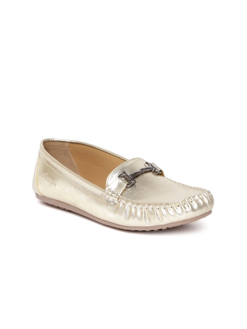 

Lee Cooper Women Gold-Toned Loafers