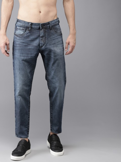 

Moda Rapido Men Blue Slim Fit Mid-Rise Cropped Clean Look Stretchable Jeans