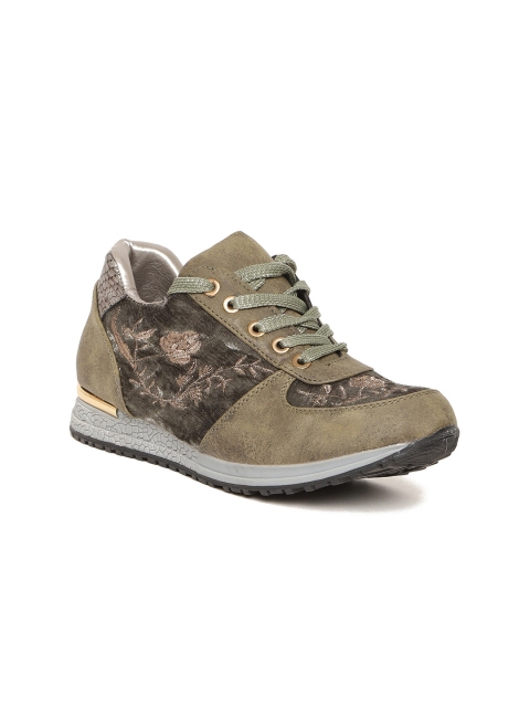 

Jove Women Brown Lace-up Sneakers