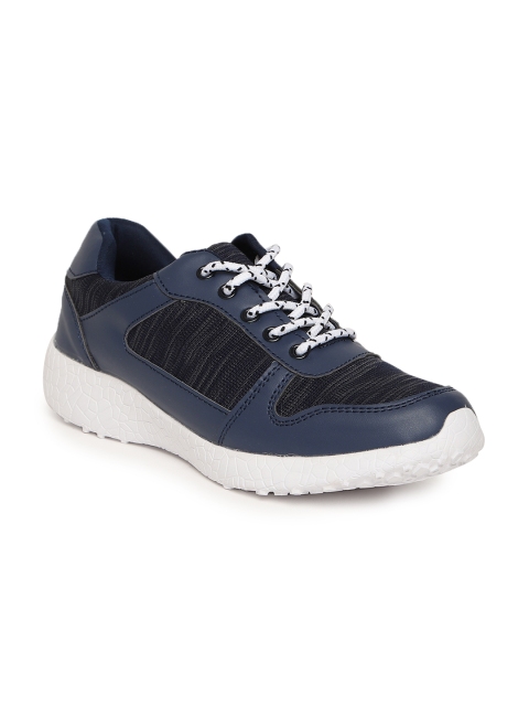 

Jove Women Navy Blue Lace-up Sneakers