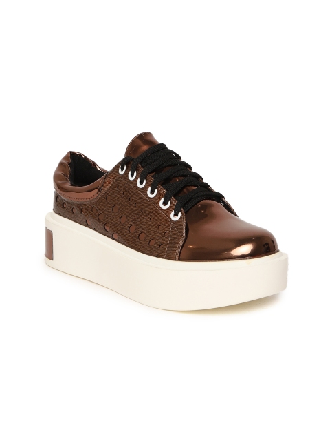 

Jove Women Bronze-Toned Sneakers