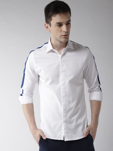 

INVICTUS Men White Slim Fit Solid Casual Shirt