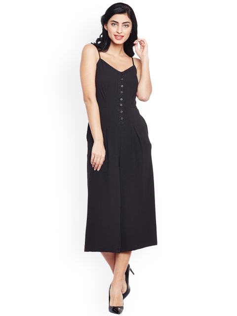 

Oxolloxo Women Black Solid Cullote Jumpsuit