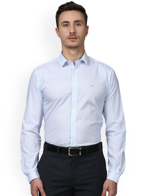 

Park Avenue Men Blue Slim Fit Printed Formal Shirt