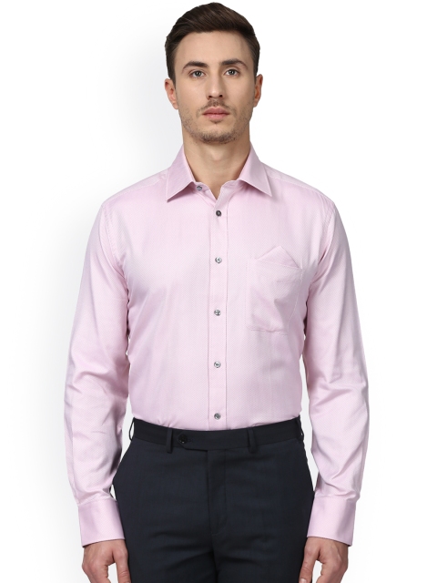 

Park Avenue Men Pink Slim Fit Self Design Formal Shirt
