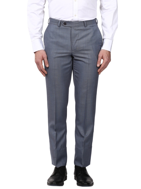 

Park Avenue Men Blue Slim Fit Solid Formal Trousers