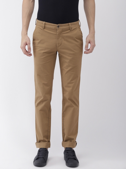 

Park Avenue Men Brown Slim Fit Solid Chinos