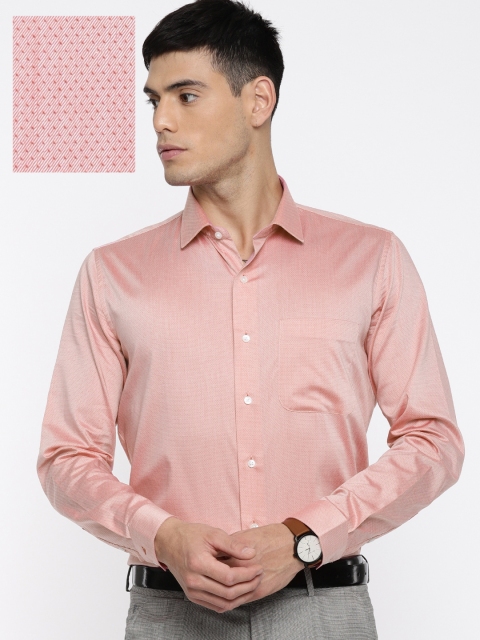 

Van Heusen Men Red Classic Slim Fit Solid Formal Shirt
