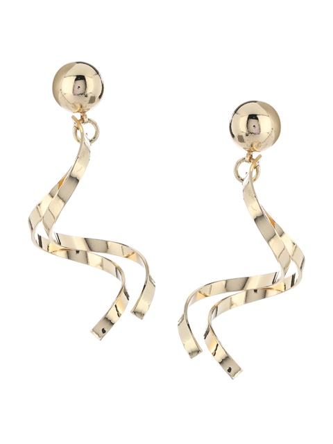 

Kazo Gold-Toned Contemporary Drop Earrings