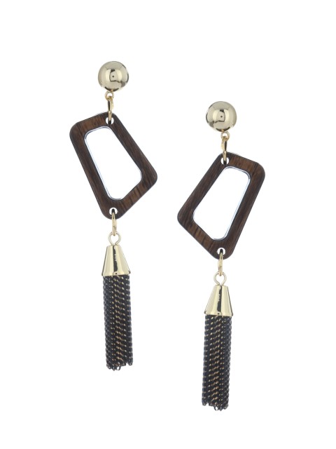 

Kazo Brown Contemporary Drop Earrings