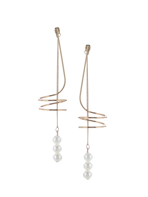 

Kazo Gold-Toned Contemporary Drop Earrings