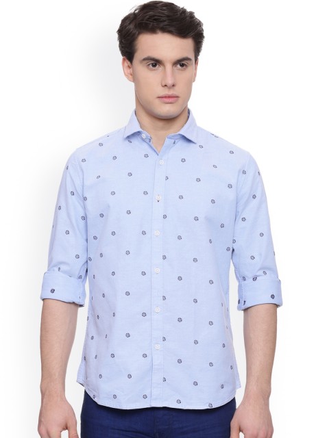 

Van Heusen Sport Men Blue Slim Fit Printed Casual Shirt