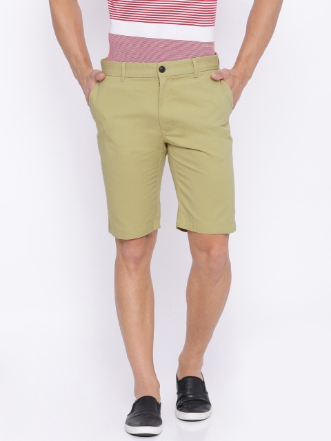 

Indian Terrain Men Khaki Solid Slim Fit Chino Shorts