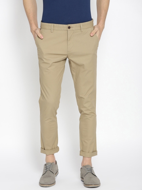 

Indian Terrain Men Khaki Urban Slim Slim Fit Solid Chinos