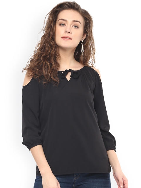 

Mayra Women Black Solid Top